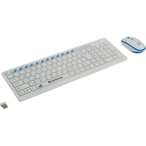 Комплект клавиатура и мышь Defender Skyline 895 Nano White USB