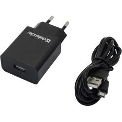 Defender UPC-11 Black <83556></p><p> Зарядное устройство USB (Вх. AC100-240V, Вых. DC5V, 10.5W, USB, кабель microUSB)