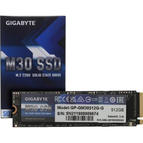 SSD GIGABYTE M30 512 Гб GP-GM30512G-G M.2 PCI-E