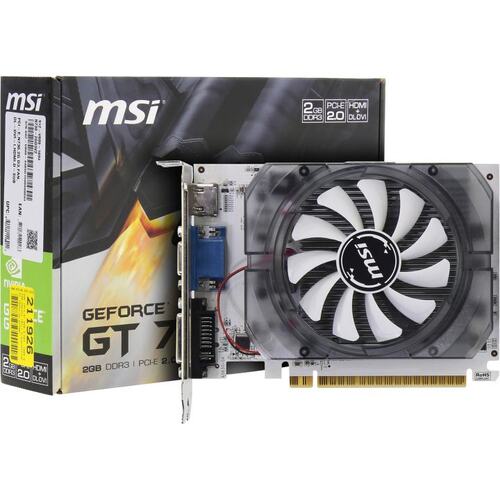 Видеокарта MSI GeForce<sup>®</sup> GT 730 (DDR3, 128-bit) 2 Гб DDR3