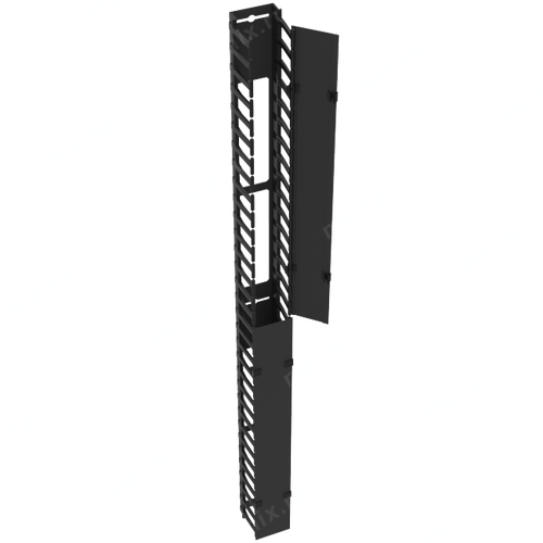 NT CO-VO.42T21.C B Органайзер вертикальный, 42U, тип Т2.1, с крышкой, черный