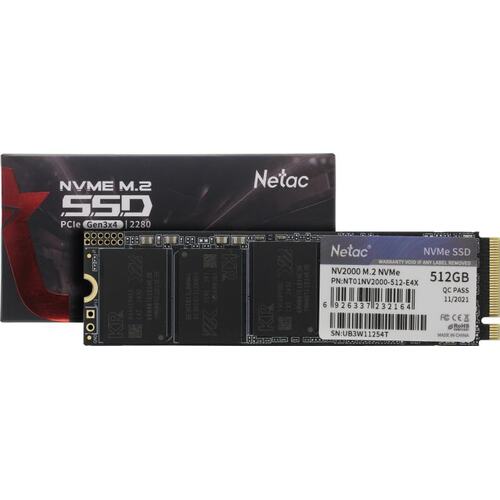 SSD Netac NV2000 512 Гб NT01NV2000-512-E4X M.2 PCI-E