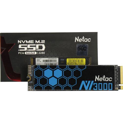 SSD Netac NV3000 500 Гб NT01NV3000-250-E4X M.2 PCI-E