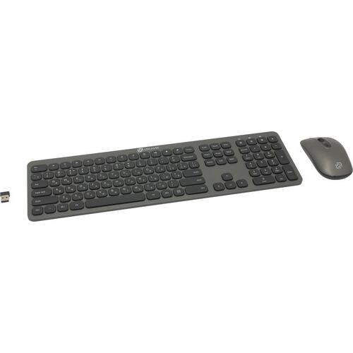 Комплект клавиатура и мышь OKLICK Wireless 300M Silver USB