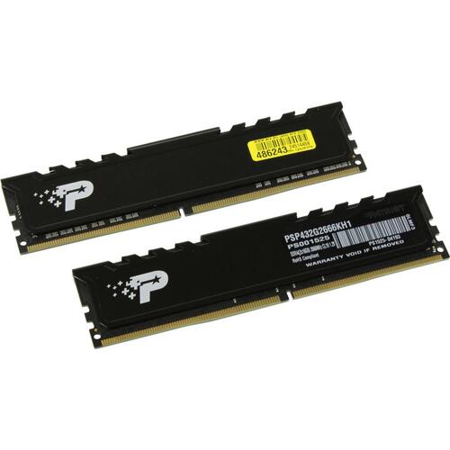 Модуль памяти PATRIOT Signature Line Premium DDR4 DIMM 16 Гб PC4-21300 2 шт. (PSP432G2666KH1)
