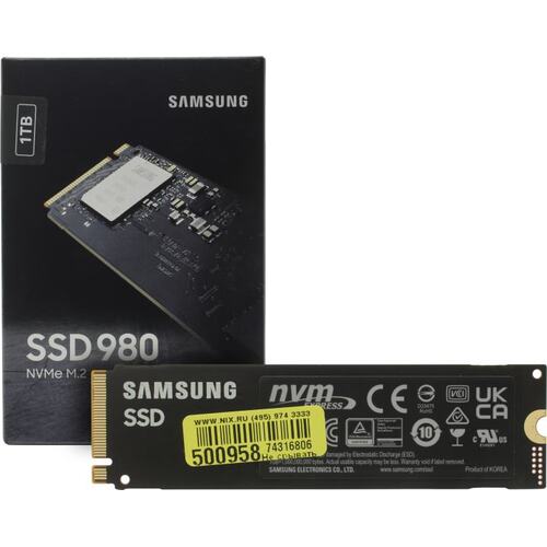 SSD Samsung 980 1 Тб MZ-V8V1T0BW M.2 PCI-E