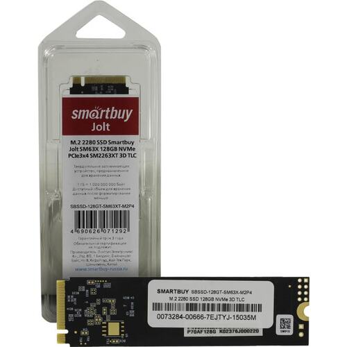 SSD SmartBuy Jolt SM63X 128 Гб SBSSD-128GT-SM63XT-M2P4 M.2 PCI-E