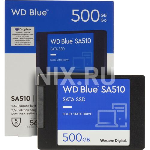 SSD Western Digital Blue SA510 500 Гб WD Blue SA510 SATA — купить, цена и  характеристики, отзывы