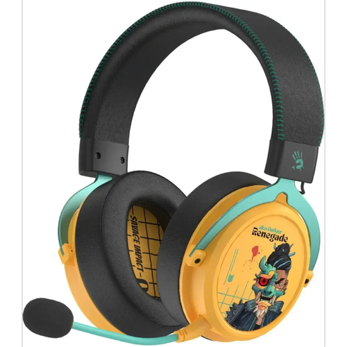 Наушники с микрофоном A4Tech Bloody MR595 Renegade Yellow