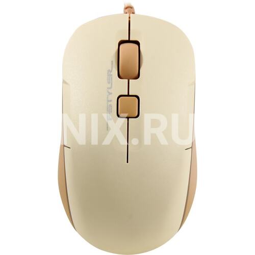 Проводная Мышь A4Tech FSTyler FM26 CAFE LATTE (USB 2.0, 4btn, 1600 dpi)