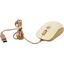 Проводная Мышь A4Tech FSTyler FM26 CAFE LATTE (USB 2.0, 4btn, 1600 dpi), вид основной