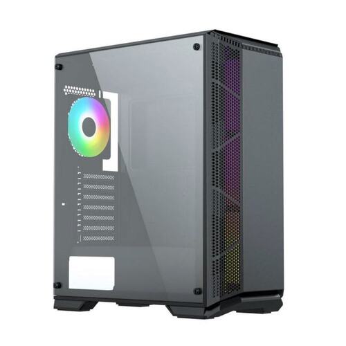 AH-TC5GA-0000 ACD Citadel 105 ATX, Black, USB3.0*2+HD audio ,1*12cm F2 ARGB fan at rear ,Tempered glass side panel with