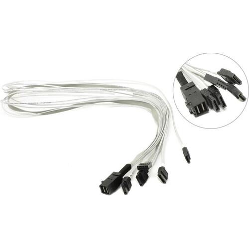 Кабель SFF-8643->4xSATA Adaptec ACK-I-HDmSAS-4SATA-SB-0.8M 2279800-R