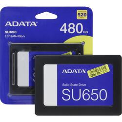 SSD 480 Gb SATA 6Gb/s ADATA Ultimate SU650 <ASU650SS-480GT-R> 2.5" 3D TLC