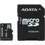 Карта памяти ADATA AUSDH32GCL10-RA1 microSDHC Class 10 32 ГБ +microSD->SD адаптер, вид сверху