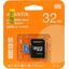   ADATA Premier AUSDH32GUICL10A1-RA1 microSDHC A1, V10, UHS-I Class 1 (U1), Class 10 32  +microSD->SD ,  