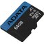 Карта памяти ADATA Premier AUSDX64GUICL10A1-R microSDXC A1, V10, UHS-I Class 1 (U1), Class 10 64 ГБ, вид основной