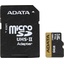 Карта памяти ADATA Premier ONE AUSDX64GUII3CL10-CA1 microSDXC V90, UHS-II Class 3 (U3), Class 10 64 ГБ +microSD->SD адаптер, вид сверху