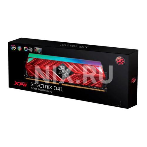Модуль памяти ADATA XPG SPECTRIX D41 RGB <AX4U32008G16A-SR41> DDR4 1x 8 Гб <PC4-25600>