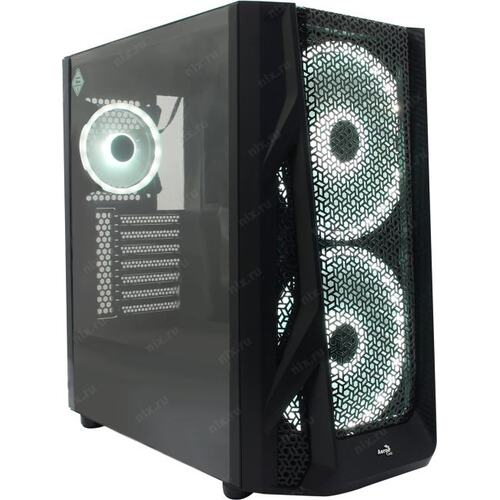 Корпус Miditower AeroCool AirHawk AirHawk-G-BK-V1 E-ATX без БП с окном