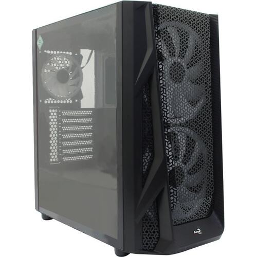 Корпус Miditower AeroCool AirHawk AirHawk-G-BK-V1 E-ATX без БП с окном