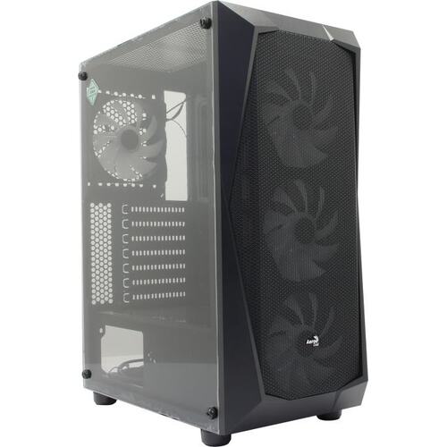 Корпус Miditower AeroCool Falcon-G-BK-V2 ATX без БП с окном