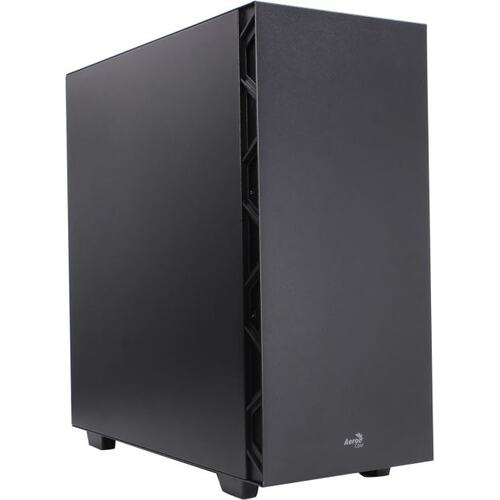Корпус Miditower AeroCool Flo Saturn FRGB-G-BK-v1 ATX без БП с окном