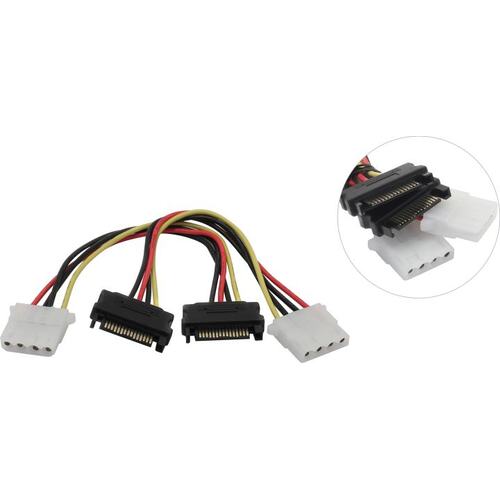 Переходник питания SATA - Molex Akasa AK-CBPW03-KT02 0.15 м.