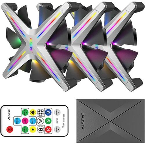 ALSEYE X12-SET-GY XTREME X12 KIT Adjustable RGB (20LED) 12v 1200rpm PH2.0-5Pin GREY RTL