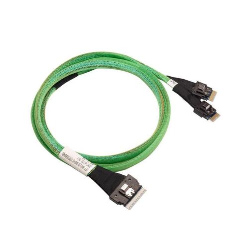 Amphenol/ACD RSL74-9219 (00-00973907) Slimline SASx8 (SFF8654)-to-2 Slimline SASx4 (SFF8654)+SFF9402,1M,(05-60004-00)