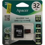   Apacer AP32GMCSH10U5-R microSDHC UHS-I Class 1 (U1), Class 10 32  +microSD->SD 