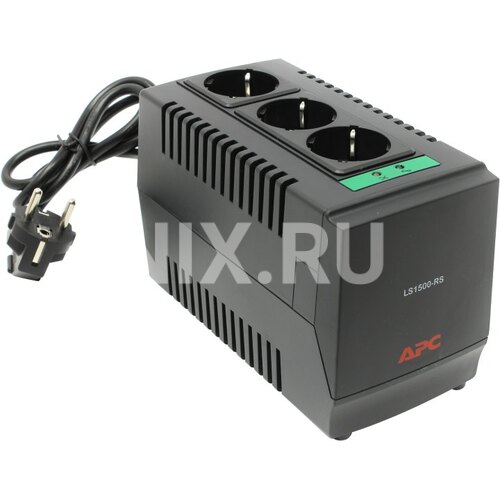 Стабилизатор напряжения 1500 ВА APC Line-R LS1500-RS 3 розетки евростандарт с заземлением 1 метр