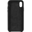 Чехол Apple iPhone X Leather Case Black <MQTD2ZM/A>, вид спереди