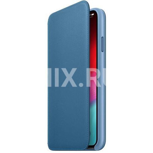 Чехол-книжка Apple Leather Folio iPhone XS Max Leather Folio Cape Cod Blue <MRX52ZM/A>