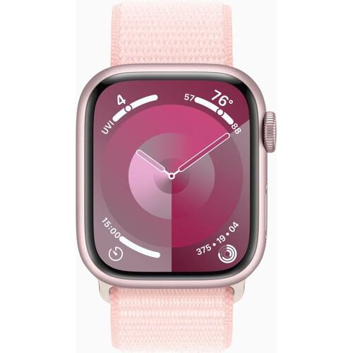 (MR953LL/A) Смарт-часы Apple Watch Series 9 A2978 41мм OLED корп.розовый Sport Loop рем.светло-розовый разм.брасл.:130-