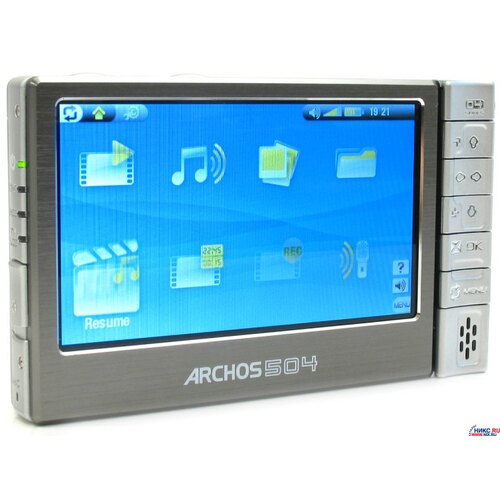 Аудиоплеер 4.3" (10.9 см) Archos 504 HDD 80 Гб Серый