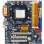 Материнская плата Socket AM3 ASRock ALiveNF7G-GLan 4DDR2 MicroATX, вид сверху