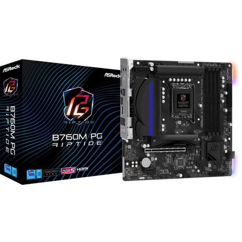 Материнская плата Socket LGA1700 ASRock B760M PG RIPTIDE 4DDR5 MicroATX
