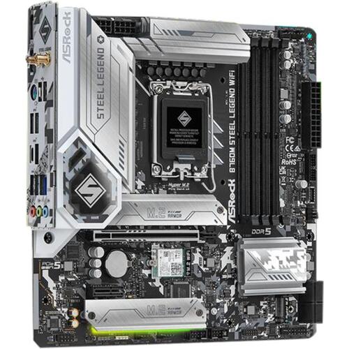 Материнская плата Socket LGA1700 ASRock B760M STEEL LEGEND WIFI 4DDR5 MicroATX
