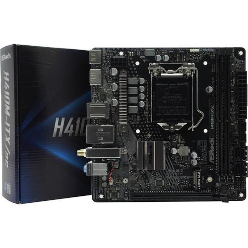Материнская плата Socket LGA1200 ASRock H410M-ITX/AC 2DDR4 Mini-ITX с высокой заглушкой