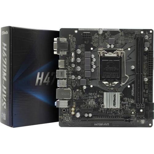 Материнская плата Socket LGA1200 ASRock H470M-HVS 2DDR4 MicroATX
