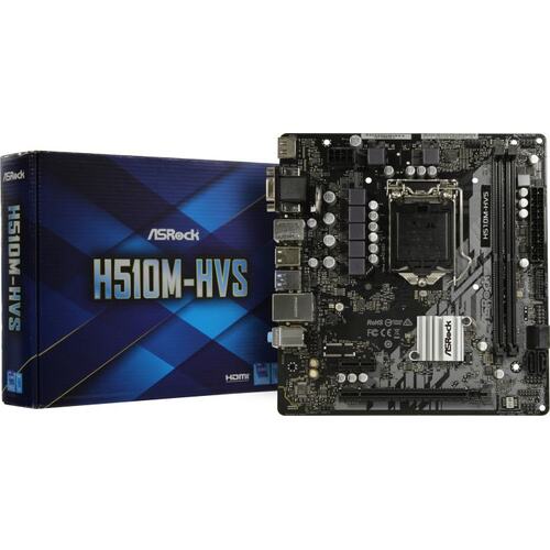 Материнская плата Socket LGA1200 ASRock H510M-HVS 2DDR4 MicroATX
