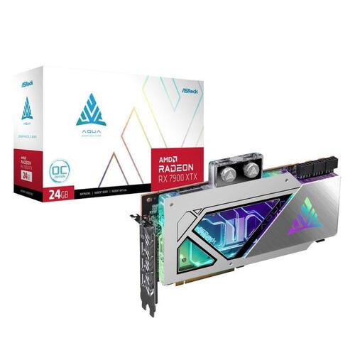 Игровая видеокарта ASRock Aqua RADEON RX 7900 XTX RADEON RX 7900 XTX 24 Гб GDDR6