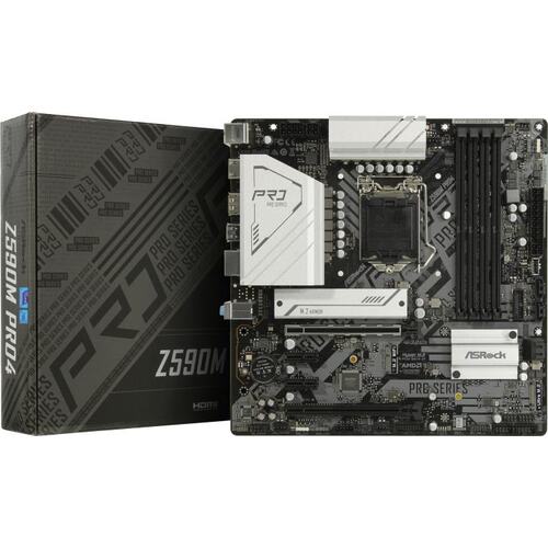 Материнская плата Socket LGA1200 ASRock Z590M PRO 4DDR4 MicroATX
