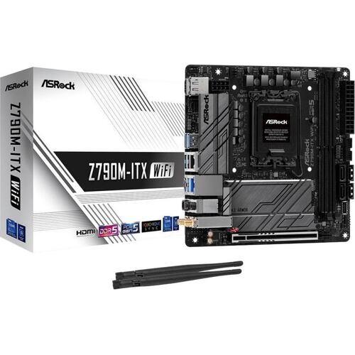 Материнская плата Socket LGA1700 ASRock Z790M-ITX WIFI 2DDR5 Mini-ITX с высокой заглушкой