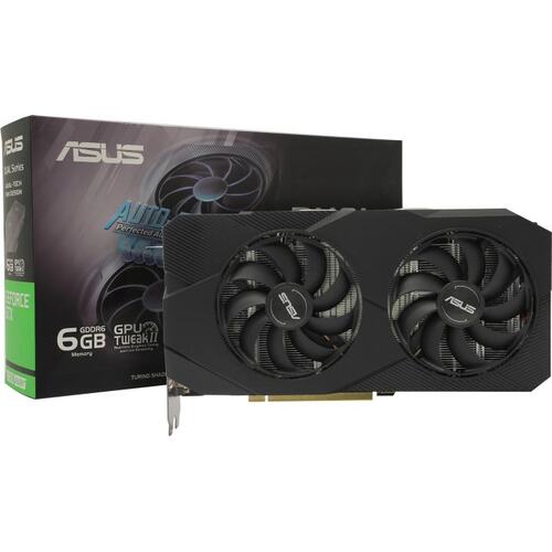 Игровая видеокарта ASUS DUAL EVO DUAL-GTX1660S-6G-EVO GeForce<sup>®</sup> GTX 1660 SUPER 6 Гб GDDR6