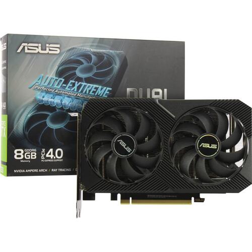 Игровая видеокарта ASUS DUAL DUAL-RTX3050-8G GeForce<sup>®</sup> RTX 3050 OC 8 Гб GDDR6