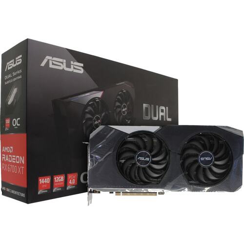 Игровая видеокарта ASUS DUAL DUAL-RX6700XT-O12G RADEON RX 6700 XT OC 12 Гб GDDR6