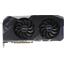 Игровая видеокарта ASUS DUAL DUAL-RX6700XT-O12G RADEON RX 6700 XT OC 12 Гб GDDR6, вид сверху