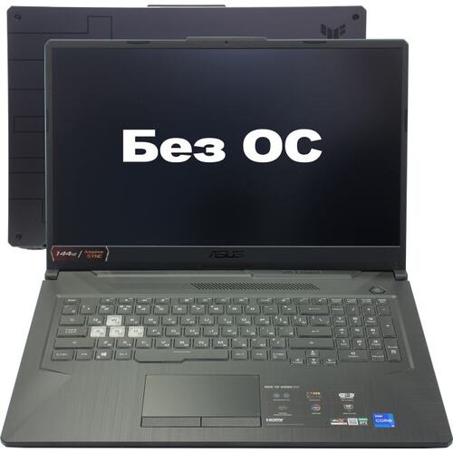 Ноутбук ASUS TUF Gaming F17 FX706HEB-HX103 <90NR0713-M03690> (Intel Core i5 11400H, 8 ГБ, 512 Гб SSD, GeForce<sup>®</sup> RTX 3050 Ti (128 бит), Bluetooth, noOS, 17")
